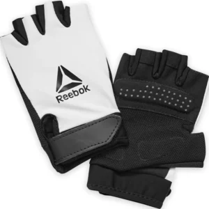 Reebok Essential Fitness Gloves for Weightlifting - S/M, White